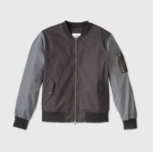 Goodfellow & Co color block bomber jacket size S